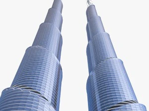 Бакинські хмарочоси 3 шт 3D Модель