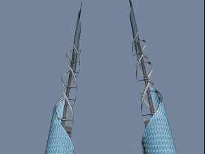 baku skyscrapers 3 pack 3D Модель