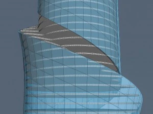 Бакинські хмарочоси 3 шт 3D Модель