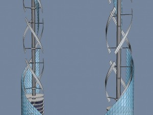 baku skyscrapers 3 pack 3D Модель