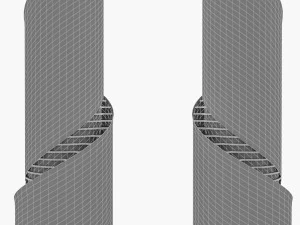 Бакинські хмарочоси 3 шт 3D Модель