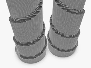 Бакинські хмарочоси 3 шт 3D Модель