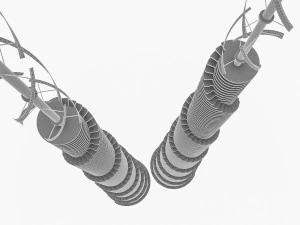 Бакинські хмарочоси 3 шт 3D Модель