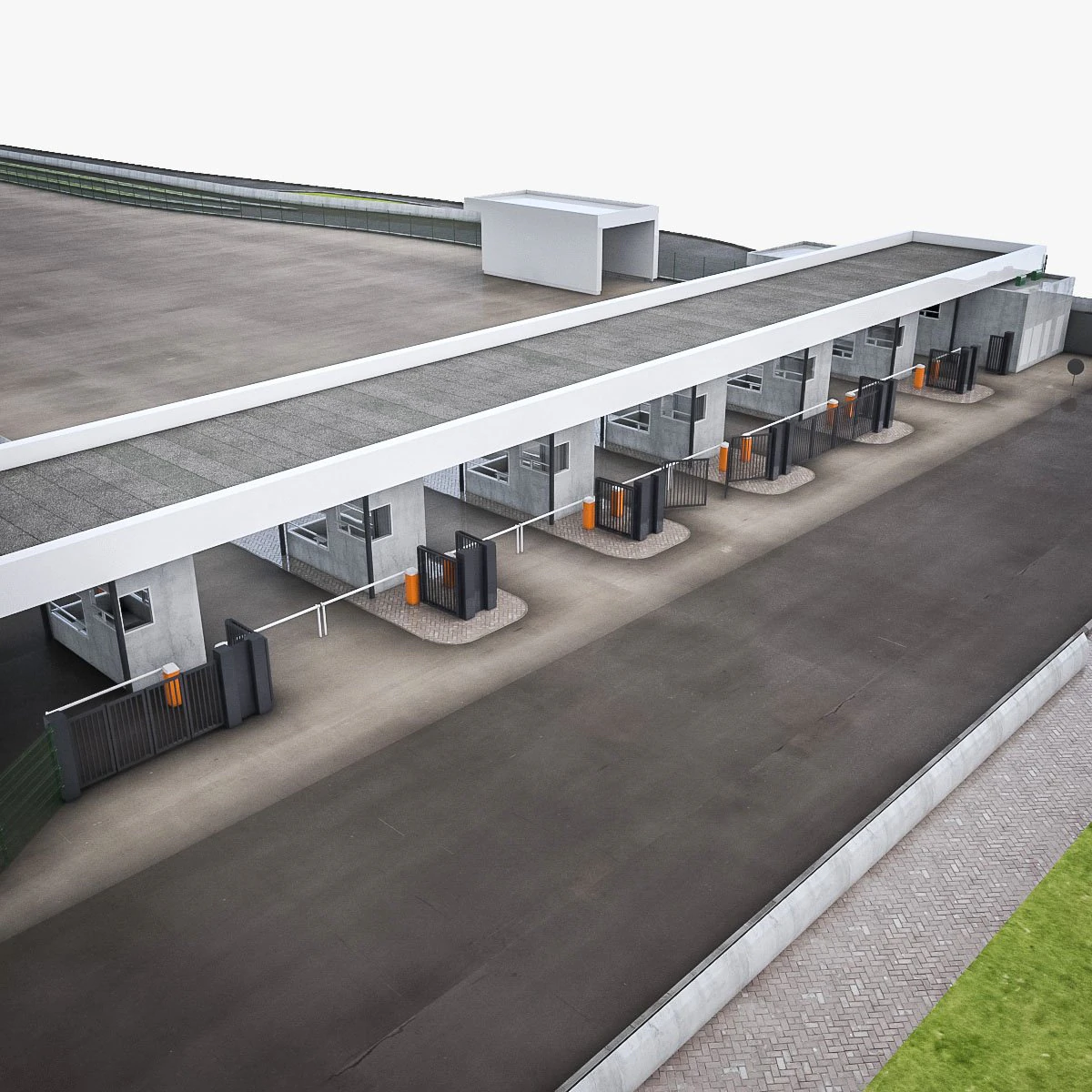 transport checkpoint 3D Model .c4d .max .obj .3ds .fbx .stl .blend