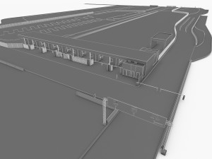 transport checkpoint 3Dモデル