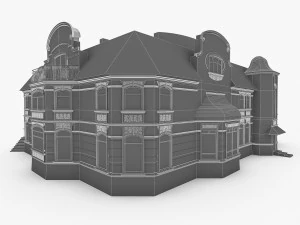 art nouveau mansion 3D Model