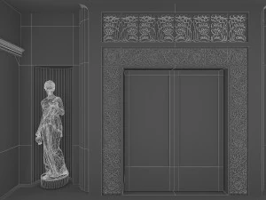 art nouveau mansion 3D Model