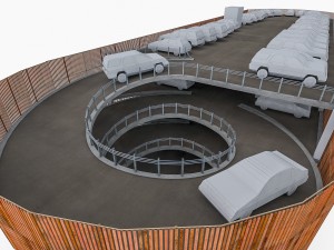 multistory parking garage 3Dモデル