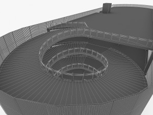 multistory parking garage 3Dモデル