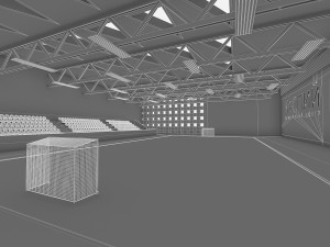 gym athletics interior 3D Model