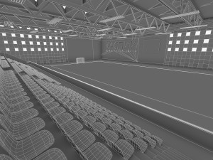 gym athletics interior 3D Model