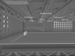 gym athletics interior 3D Model
