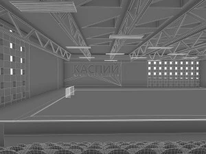 gym athletics interior 3D Model