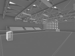 gym athletics interior 3D Model