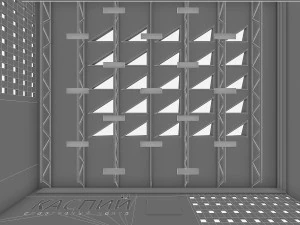 gym athletics interior 3D Model