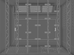 gym athletics interior 3D Model
