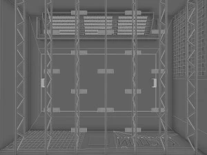 gym athletics interior 3D Model