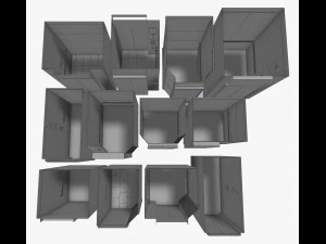 cole&ccedil;&atilde;o de elevadores otis Modelo 3D