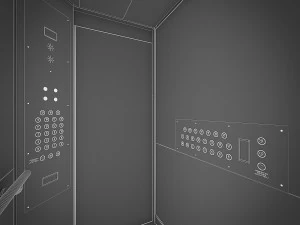 cole&ccedil;&atilde;o de elevadores otis Modelo 3D