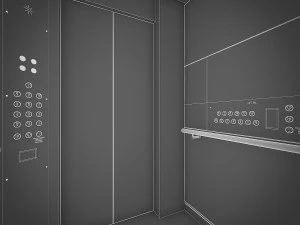 cole&ccedil;&atilde;o de elevadores otis Modelo 3D