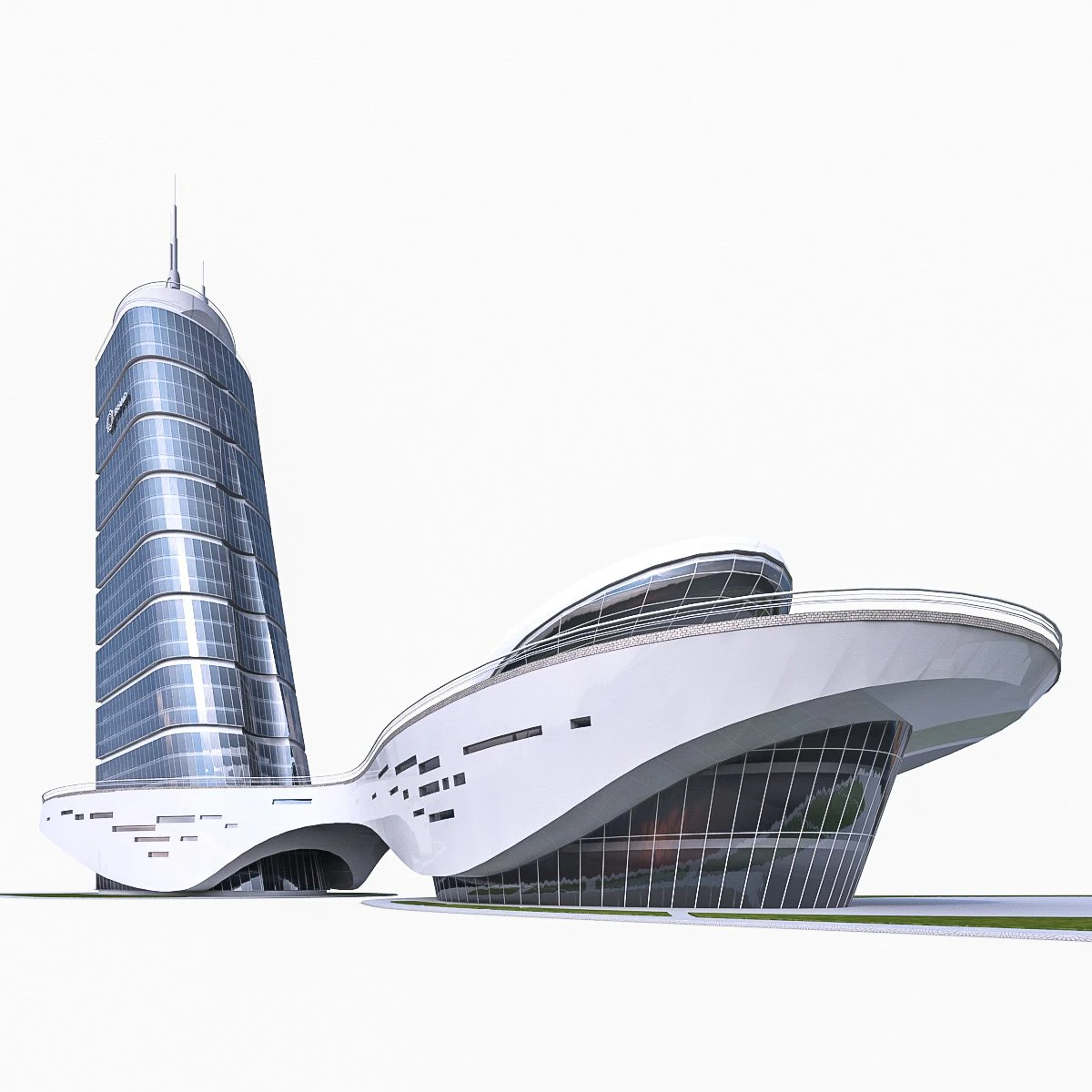 office building 05 3D Model .c4d .max .obj .3ds .fbx .stl .blend 