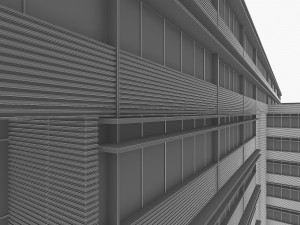 industrial office building Model 3D
