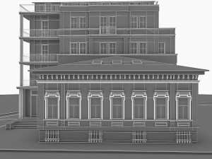 russian residential building Modelo 3D