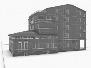 russian residential building Modelo 3D