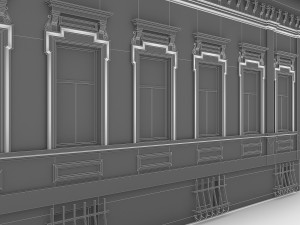 russian residential building Modelo 3D