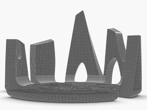 waterfront skyscraper building 3D 모델