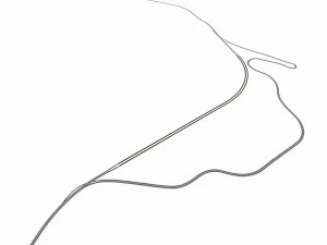 full-lenght tunnel with terrain 3D Model