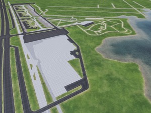 residential area and park 3D Модель