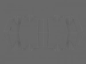 multi-family attached house 3D Model