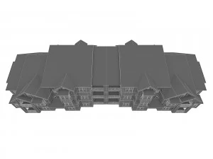 multi-family attached house 3D Model