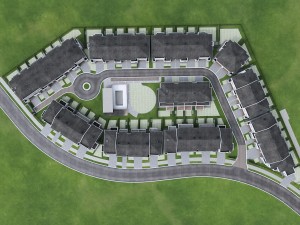 residential area neighborhood houses 3D Модель