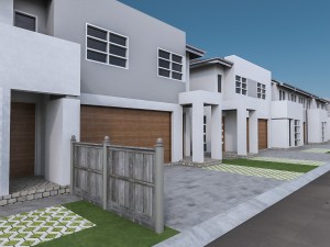 residential area neighborhood houses 3D Модель