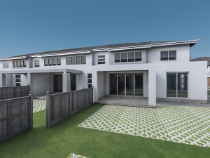 residential area neighborhood houses 3D Модель