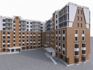 residential buiding Modelo 3D