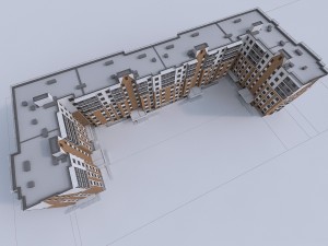 residential buiding Modelo 3D