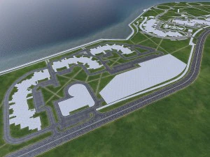 residential urban landscape beach 3D Model