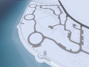 residential urban landscape beach 3D Model