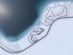 residential urban landscape beach 3D Model