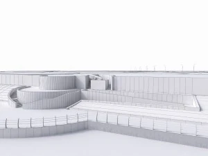 residential urban landscape beach 3D Model