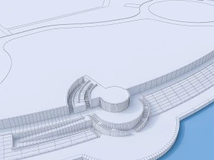 residential urban landscape beach 3D Model