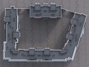 apartment residential building Modelo 3D