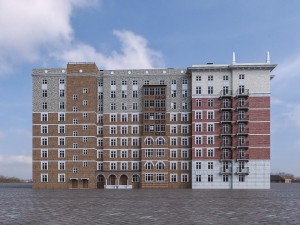 apartment residential building Modelo 3D
