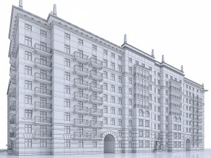 apartment residential building Modelo 3D