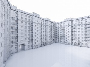 apartment residential building Modelo 3D