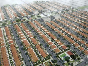 residential urban area district 3D Model