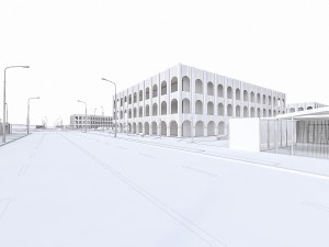 residential urban area district 3D Model